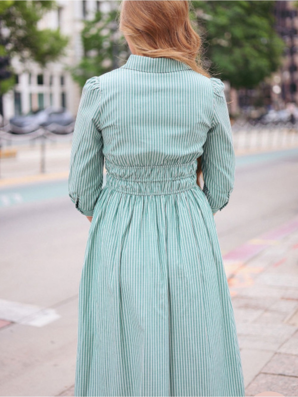Green Dainty Jewells Stripe Midi Dress - Picture 4 of 6